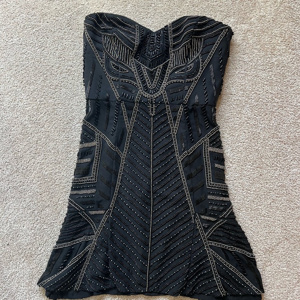 Elegant Black Strapless Dress